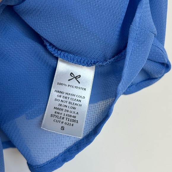 Beau Tissu Women's Small Baby Blue Tank Top - Picture 7 of 7